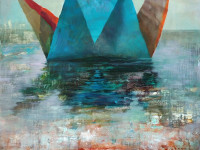 Mario Gómez, La incesante lucidez, óleo sobre tela, 153 x 102 cm., 2024